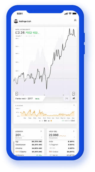 Aplicativo de acompanhamento de carteira no celular exibindo dados de cripto atualizados em tempo real